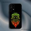 R-Rastafari Lion Logo  For Samsung S25,S24,S21,S22,S23,S30,Ultra,S20,Plus,Fe,Lite,5G Black Cover Phone Case