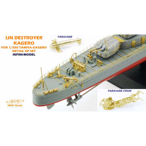 Infinimodel 1/350 IM Series Japanese Navy Destroyer Kagero Detail Up Set for T Company Plastic Model Kits (IM53503)