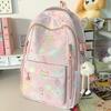Schoolbag Children Elementary School Girls High Value Ins Large Capacity High School Printed Backpack