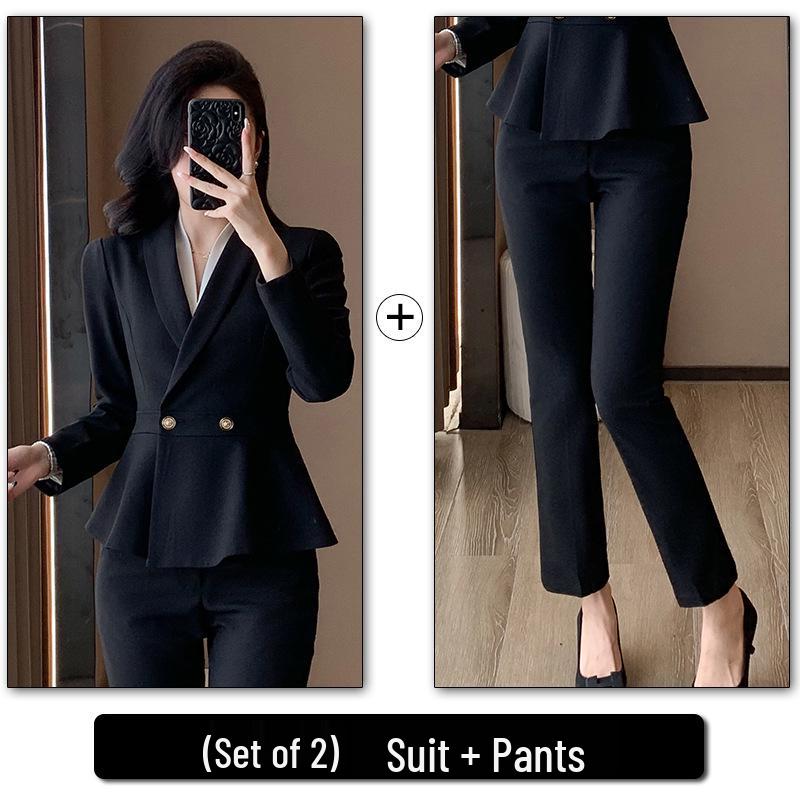 Women's High-End Professional Spring/Summer Suit for Office, Hotel, and Beauty Salon