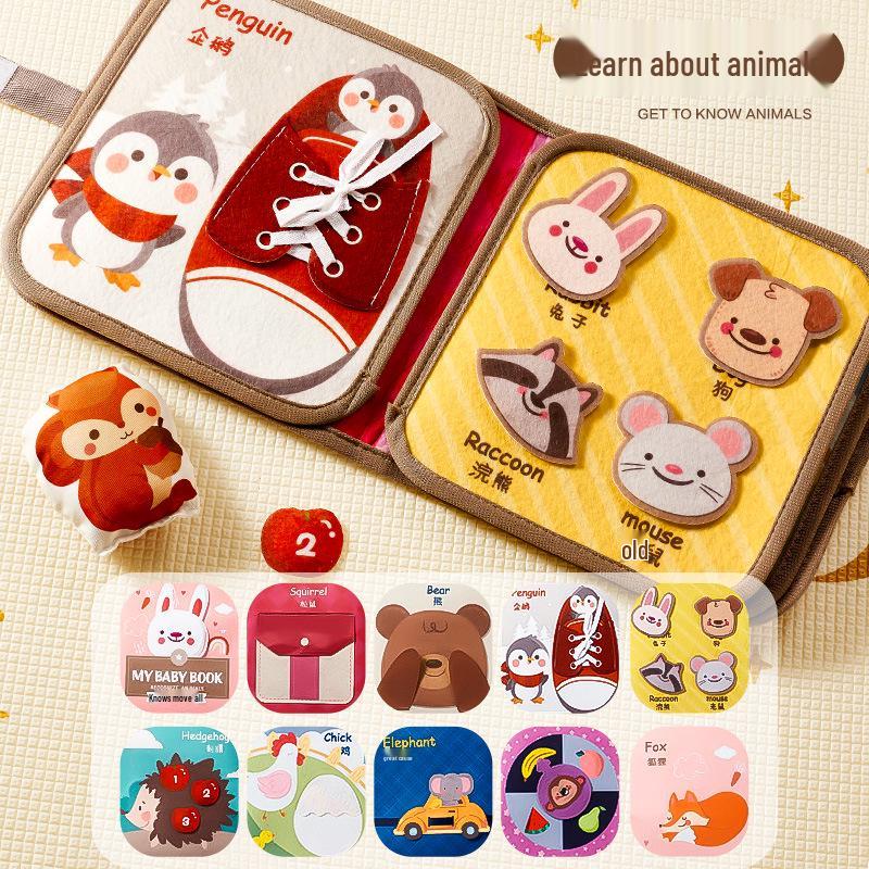 Baby Tear-Resistant Cloth Book: Early Learning & Quiet Activity Toy