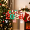 Dwarf Design Wooden Christmas Pendant Hanging Style Snowman Door Hanging Ornaments Year 2026 Elk Christmas Door Decoration