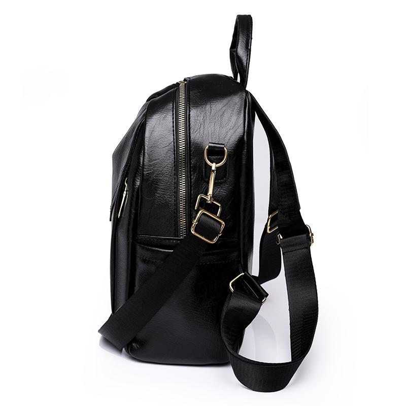 Shoulder Bag Women's Soft Leather PU Backpack