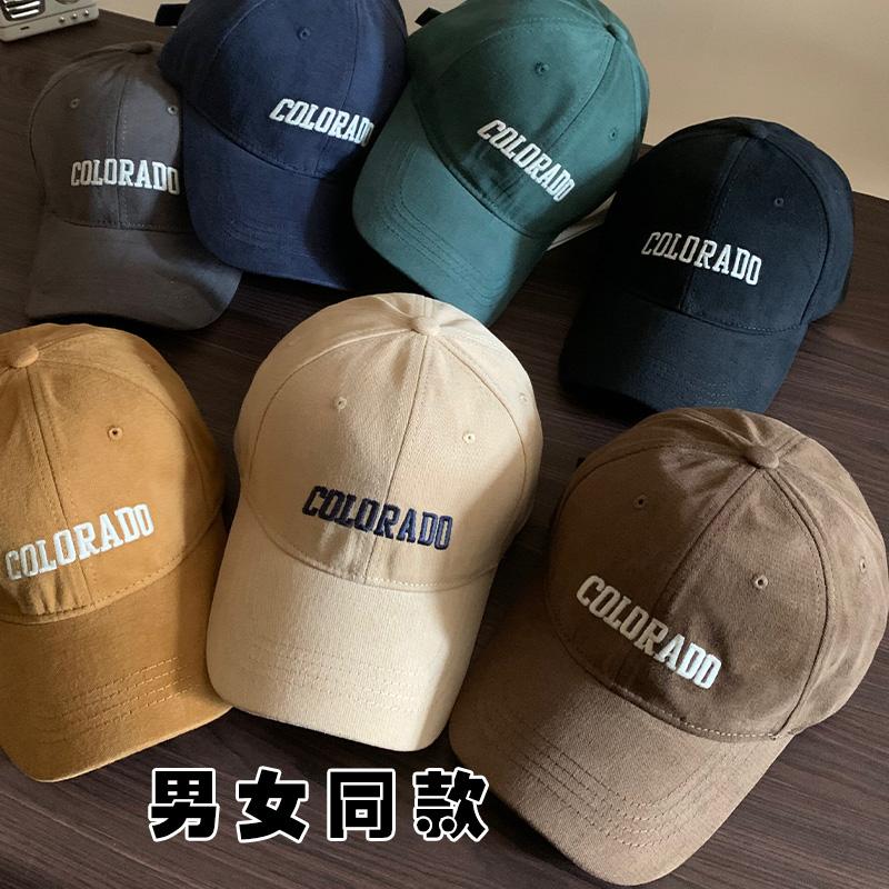 New baseball cap for women with a deep hard top and wide brim, suitable for large head sizes, makes the face appear smaller, sun-shading and