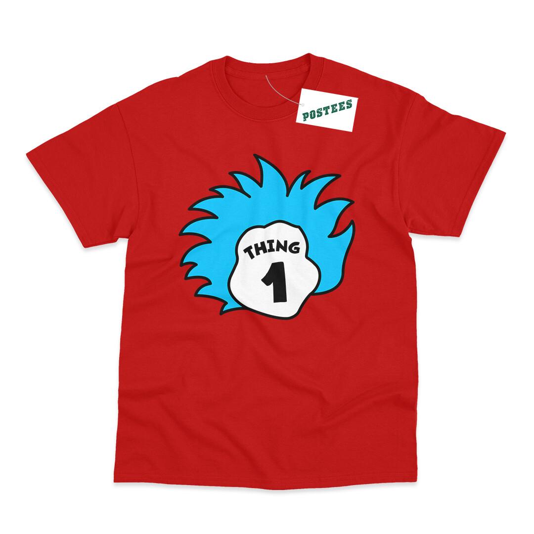 26 Thing 1 and Thing 2 Inspired Adult and Kids Book Day T-Shirts Unisex T-Shirt M