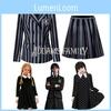 Rochie Uniformă Școlară de Înaltă Calitate Wednesday Addams Costum Cosplay Pentru Copii