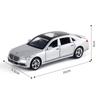 1:32 A6l S400l Legierungsmodell Spielzeug Diecast Auto Vorderradlenkung Türen öffnen Sound Licht Rückzugfahrzeug Heimdekoration Geschenk