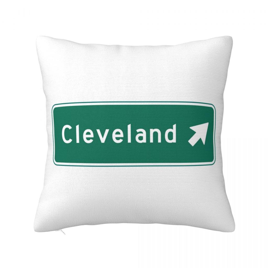 Cleveland Square Pillowcase Pillow Cover Polyester Cushion Decor Comfort Throw Pillow for Home Living Room