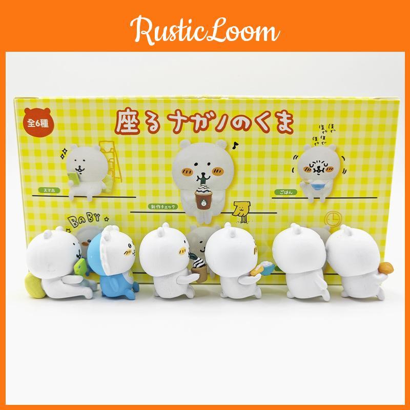 Self Deprecating Bear Sitting Pose Figurine Abs Collectible For Home Or Vehicle Decor