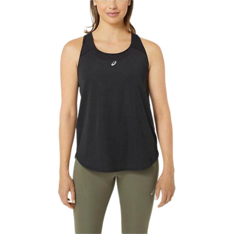 New Asics ROAD Tank Top Women's Black 2012C986-001