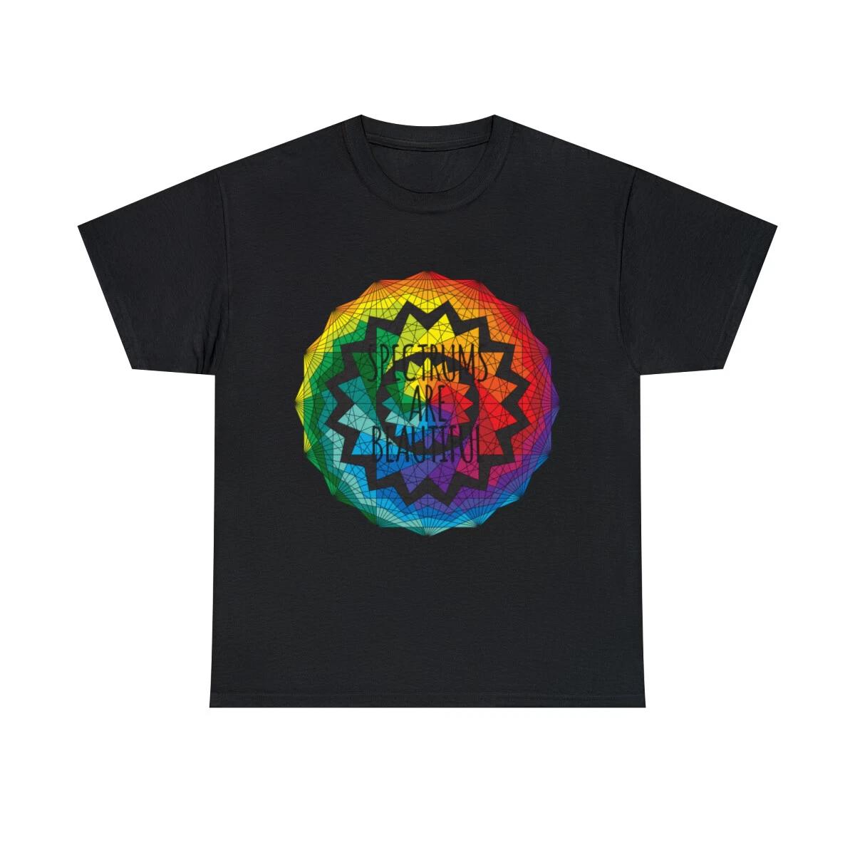 Spectrums Are Beautiful Autism Awareness Graphic Tee Shirt, S-5XL L