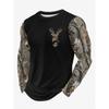 Long-sleeve T-shirt with dot pattern, trendy casual wear.