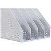 Foldable Magazine File Rack/Desktop Organizer For Office Organization And Storage, With 4 Vertical