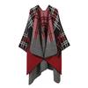Elegant Vintage Shawl Cape Double-sided Tassel Split Travel Warmth