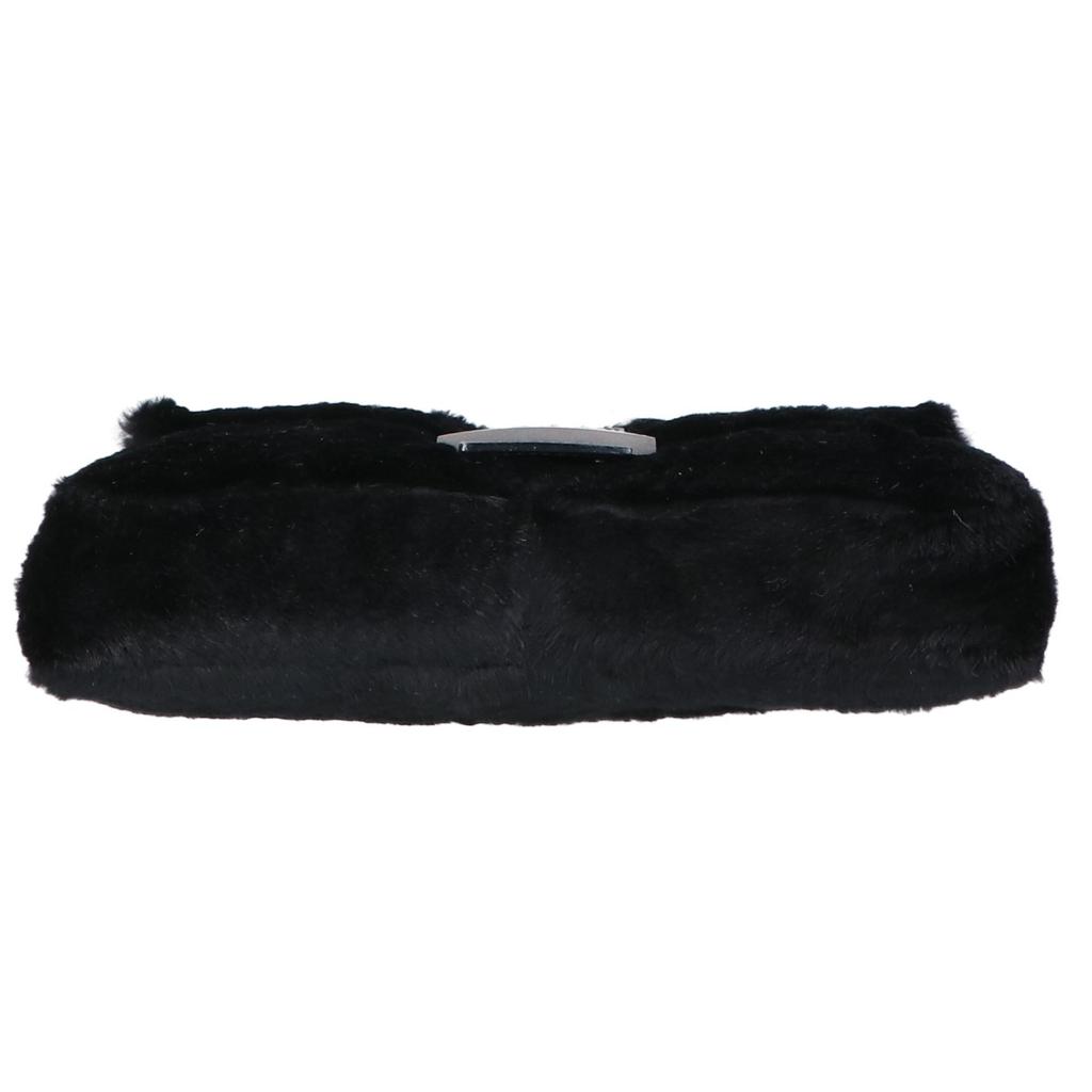 FENDI [Excellent Condition] 2321-26424-099 Fur and Leather Mamma Bucket One Shoulder bag blackUsed