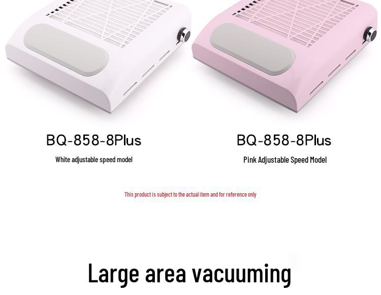 Japanese-Style Nail Vacuum Cleaner with Adjustable Speed, 80W, Includes Filter and Hand Pad