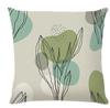 Morandi Floral Print Home Decor Pillowcase Bedroom Living Room Sofa Decoration Polyester Cushion Cover With Zipper