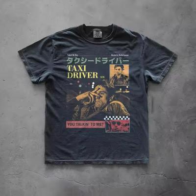 Retro Soul Le T Taxi Driver T Shirt | Retro Movie Pattern T Shirt for Men and Women, Summer New Casual Fashion T Shirt