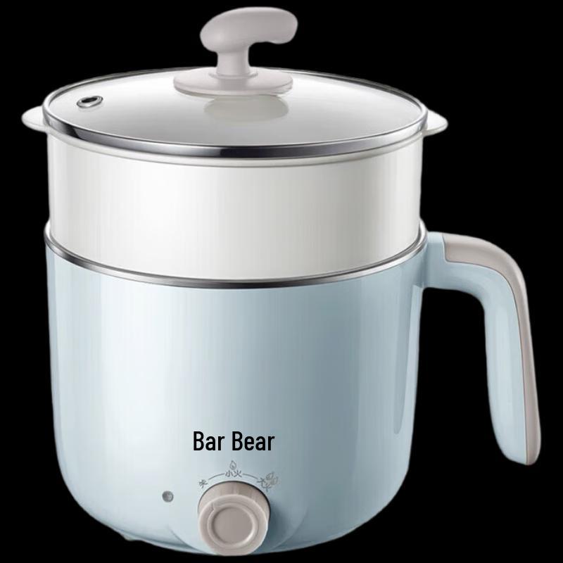 Bear 1.2L Multi-function Electric Cooking Pot with Steamer CN plug (adapter included)