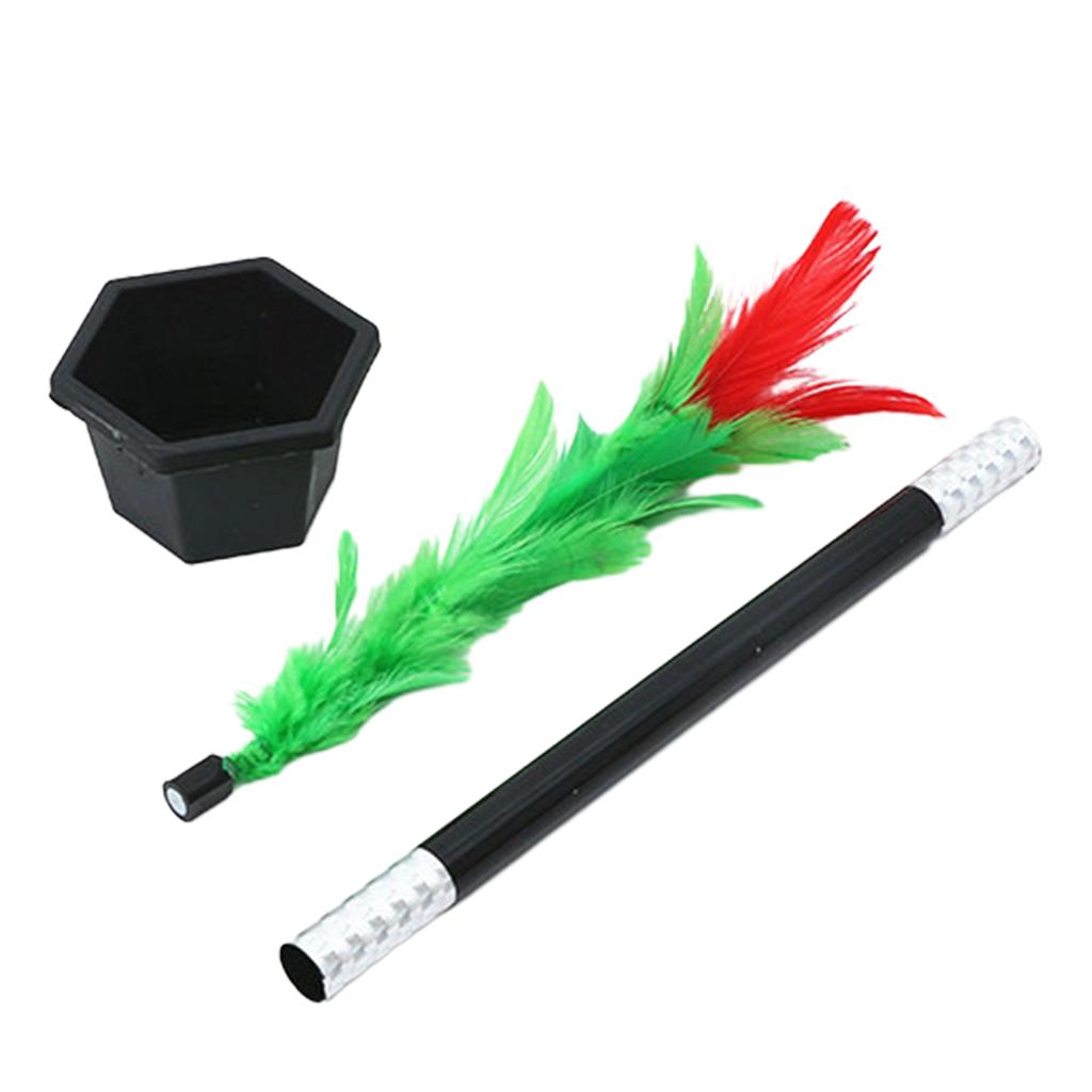Magic Stick To Flower Easy Magic Trick Toys Show Performance Prop Funny Toy Flower Trick A Bouquet Appears from Thin Air