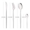 24 buc. set de tacâmuri argintiu din oțel inoxidabil pentru cină, cuțit furculiță lingură, veselă, oglindă, set de tacâmuri, pentru nuntă, pentru ziua de naștere.