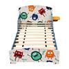 Lit enfant - GINGER HOME - 140x70 cm - Barrières anti-chute - Thème MONSTER - MDF/contreplaqué
