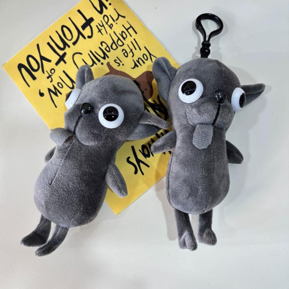 1525CM Chihuahua Bag Decor Keychain Pendant Puppy Pet Stuffed Doll Realistic Weird Cute Chihuahua Simulation Dog Friend Gift