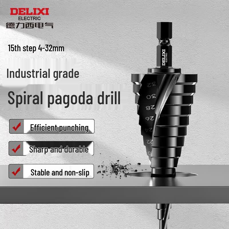 DELIXI ELECTRIC Pagoda Step Drill Bit