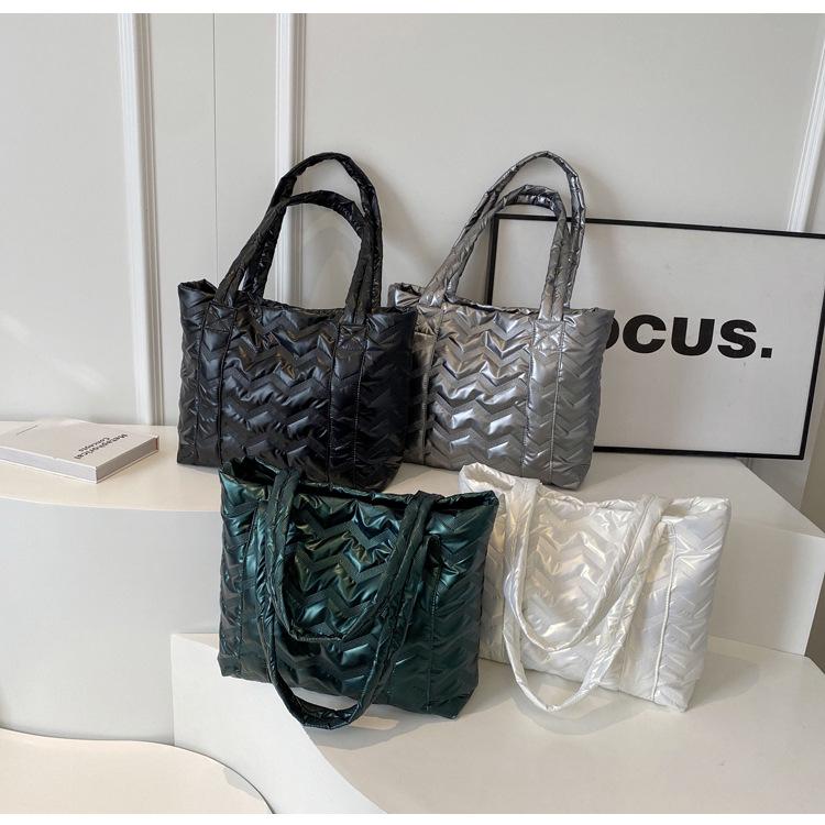 Borsa Tote in Cotone Versatile e Leggera 2025 - Borsa a Spalla Casual da Donna ad Alta Capacità