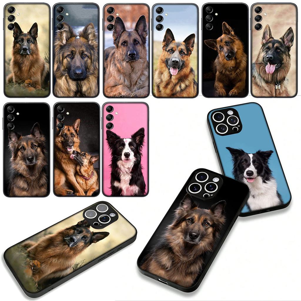 for Samsung Galaxy A25 A37 A57 A12 A14 A31 A41 A50 A51 A70 A71 A72 A21S A04 M15 Note 20 9 8 10 Cover Case German Shepherd Dog
