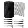 1 Roll Anti-clogging Gutter Guard Flexible PP Multifunctional Drain Protector Adjustable Mesh Netting for Home