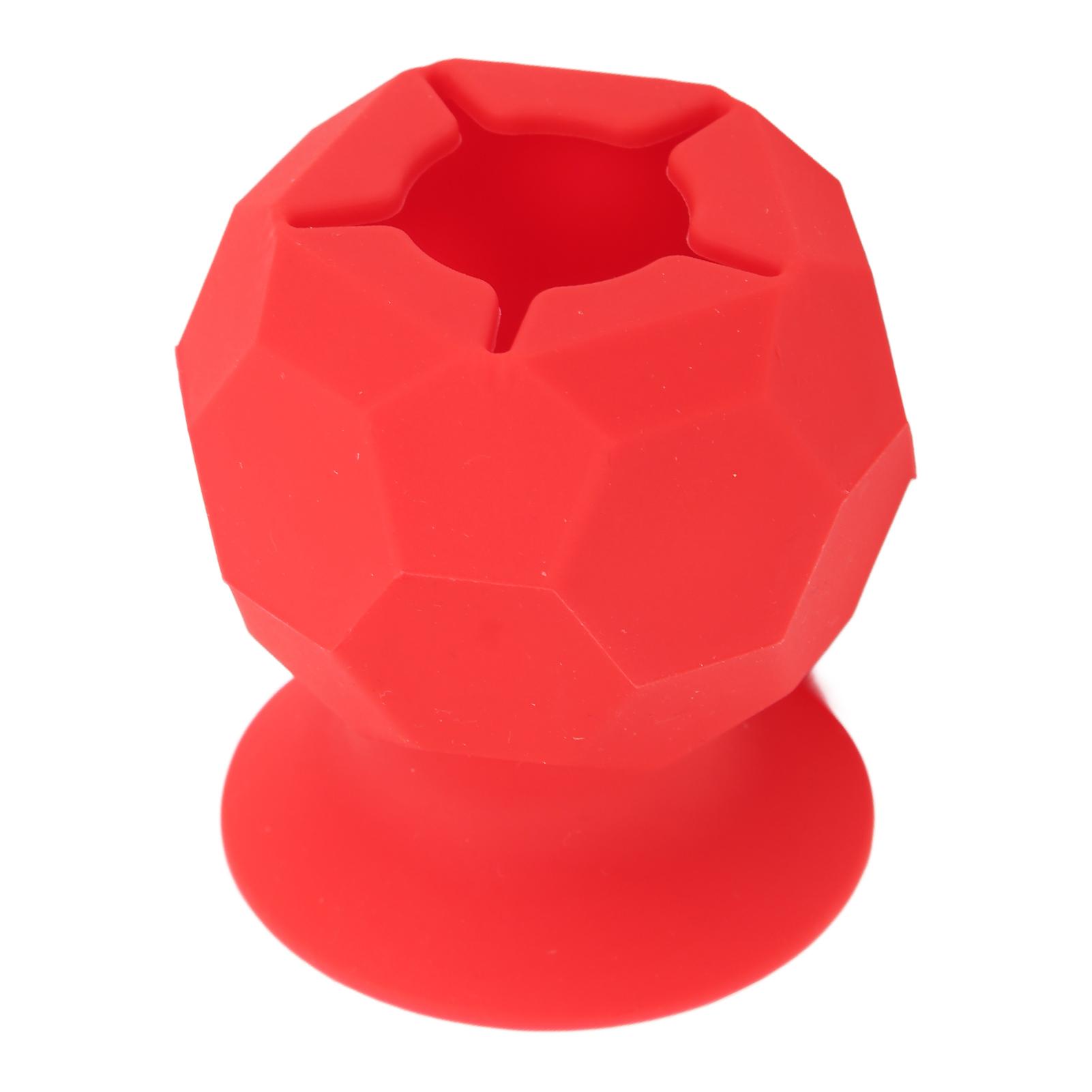 

Портативный студенческий силиконовый присоска для сбора отходов, сделанный вручную, виниловый мяч для сбора отходов красный