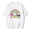 2026 HelloKitty Tee Soft Cotton Short Sleeve Crew Neck Cute Print Lightweight Summer Top for Women Daily Casual Wear