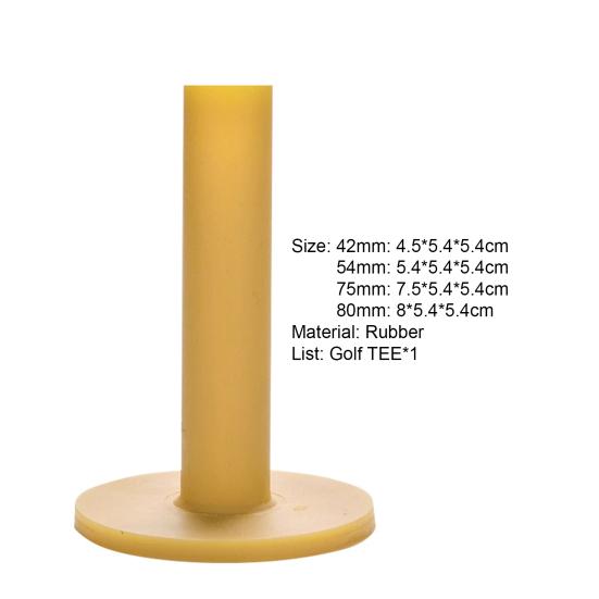 Golf Tees Durable Eco-friendly Lightweight Yellow Rubber Golf Tees for Driving Range