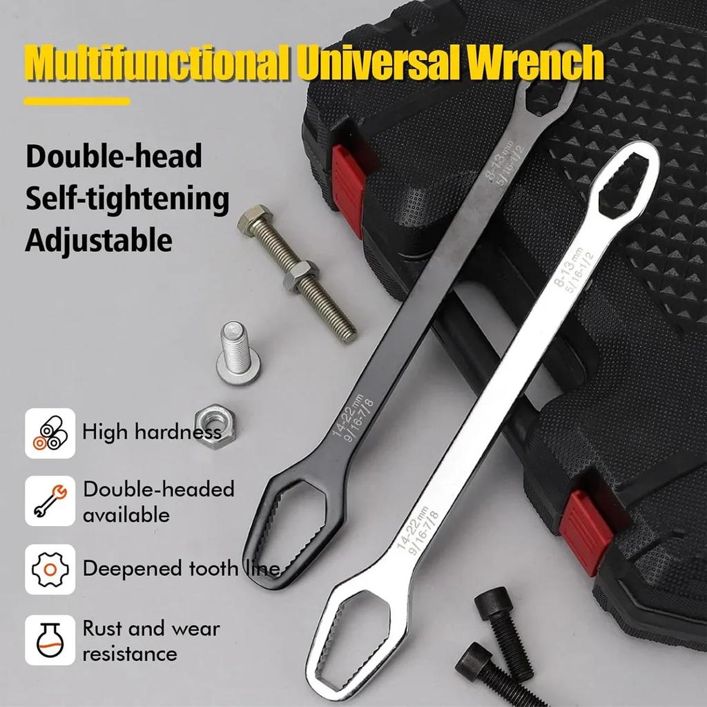 1PC Universal Torx Wrench Adjustable Torque Wrench 8-22mm Ratchet Spanner for Bicycle Motorcycle Car RepairTools Mechanical Tool