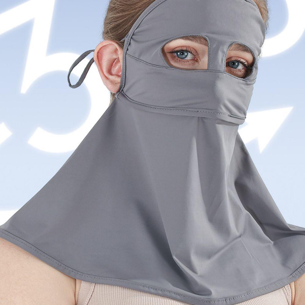 Sun Proof Women Summer Sunscreen Mask Face Cover UV Protection Neck Gaiter  Travel