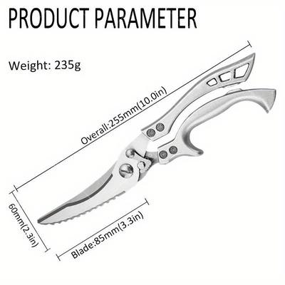1 PC/3 PCS Ciseaux de Cuisine Ultra-Aigus en Acier Inoxydable pour Viande Volaille Poisson Outil Couteau à Désosser