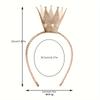Crown and Golden Tiara Headband- All-Season Party Accessories for Social Gatherings & Daily Wear
