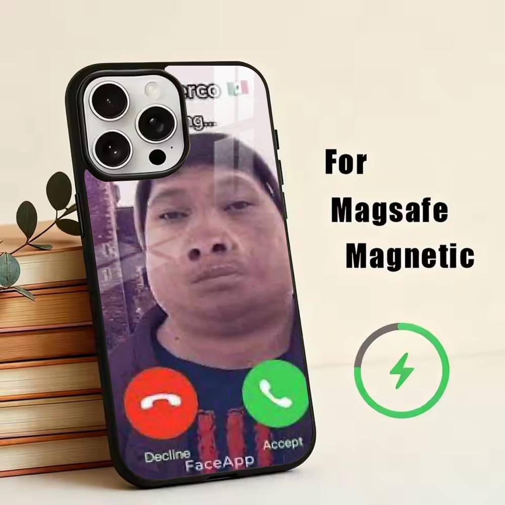 D-John Pork is Calling. Answer Call  Phone Case For iPhone17,16,15,14,13,12,11 Plus,Pro Magnetic with Magsafe Wireless Charging