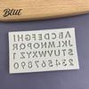 Flexible Molds for Fondant Alphabet Number Silicone Mold Cake Decorating Mini Letters 0-9 Baking Tool Bakery Supplies Cakes Non-stick Resin