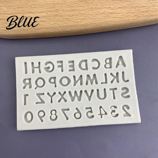 Flexible Molds for Fondant Alphabet Number Silicone Mold Cake Decorating Mini Letters 0-9 Baking Tool Bakery Supplies Cakes Non-stick Resin