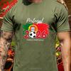 Portugal Quinas Flag Soccer Fan T Shirt Unisex Retro Vintage Football Supporter Casual Streetwear Classic Urban Lifestyle Top