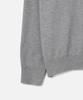 247SERIES Fine Ribbed V-Neck 12Gg Knit Melange Gray