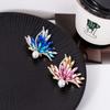 1PC Brooch Pin Luxury Crystal For Women Sparkling Zircon Elegant Butterfly Brooches Rhinestone Jewelry Gift