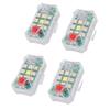 4PCS Wireless LED Strobe Lights with Remote Control RGB 7 Color Rechargeable IP65 Anti Collision Led Emergency Warning Lights