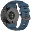 For Garmin Instinct 3 Solar 45mm/AMOLED 45mm Watch Band 22mm Dual Color Silicone Replacement Strap