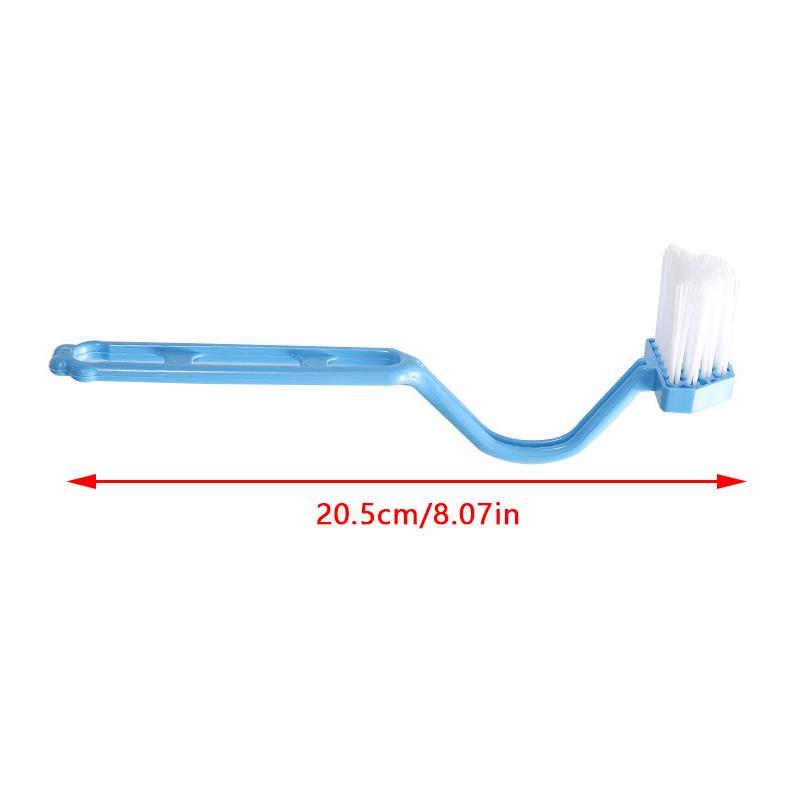 1pcs Portable Curved Bathroom Cleaning Brush Cleaning Accessories Bathroom Brush Angle Handle Curved Brush Toilet Brush