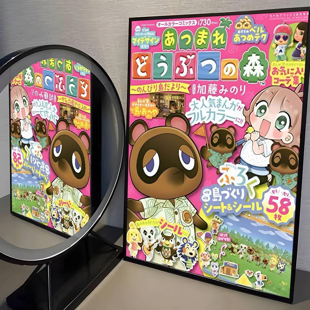 Animal Crossing New Horizons Diamantmalerei DIY Kunst Voll Runde Quadratische Diamantmosaik Heimdekoration Kindergeschenk