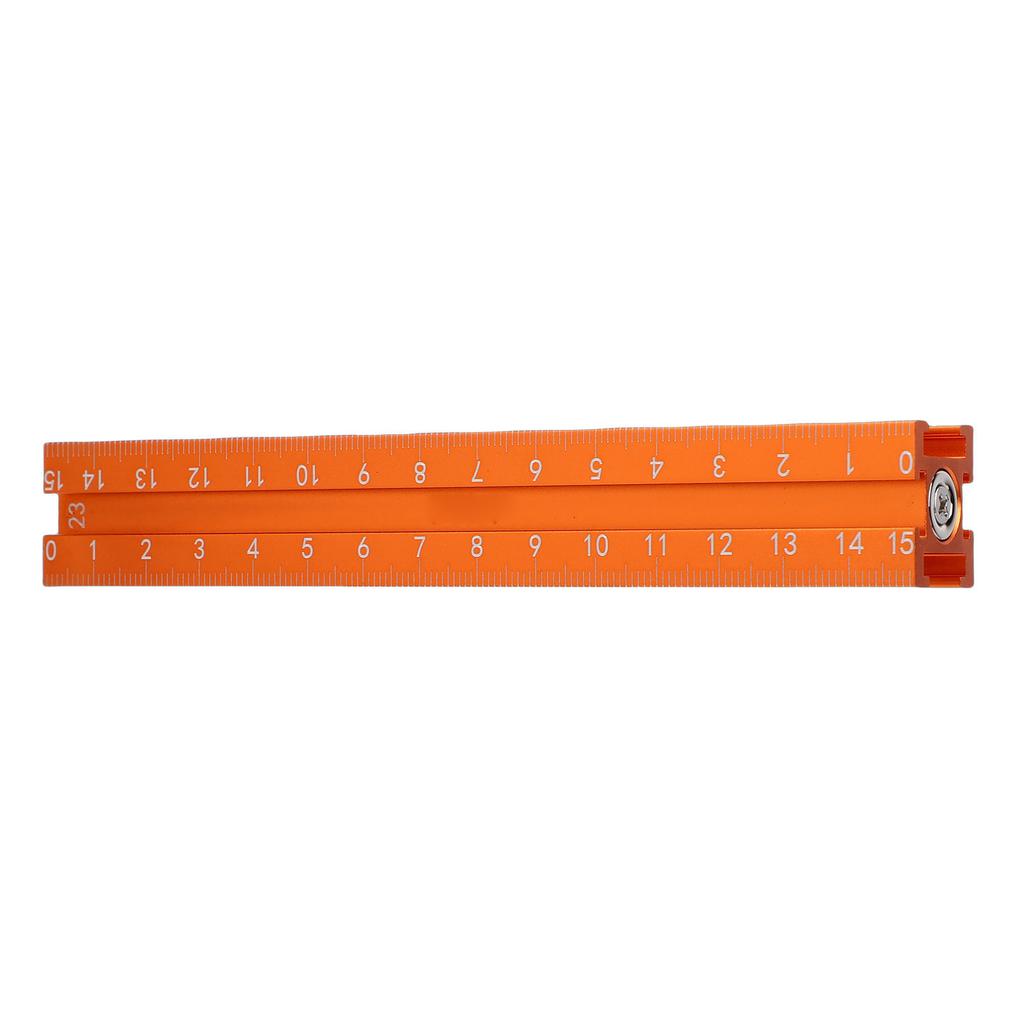 Magnet 4 Sided Scale Scribing Ruler Multi Purpose Leveling Ruler for Woodworking Carpentry Furniture Making Construction