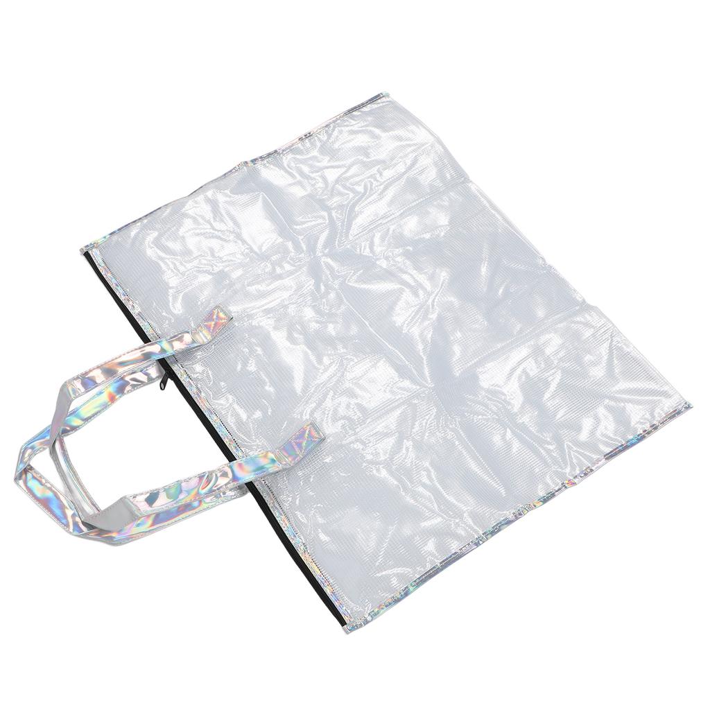 Art Portfolio Bag Laser Design Large Capacity Waterproof Artwork Posters Storage Bag for School